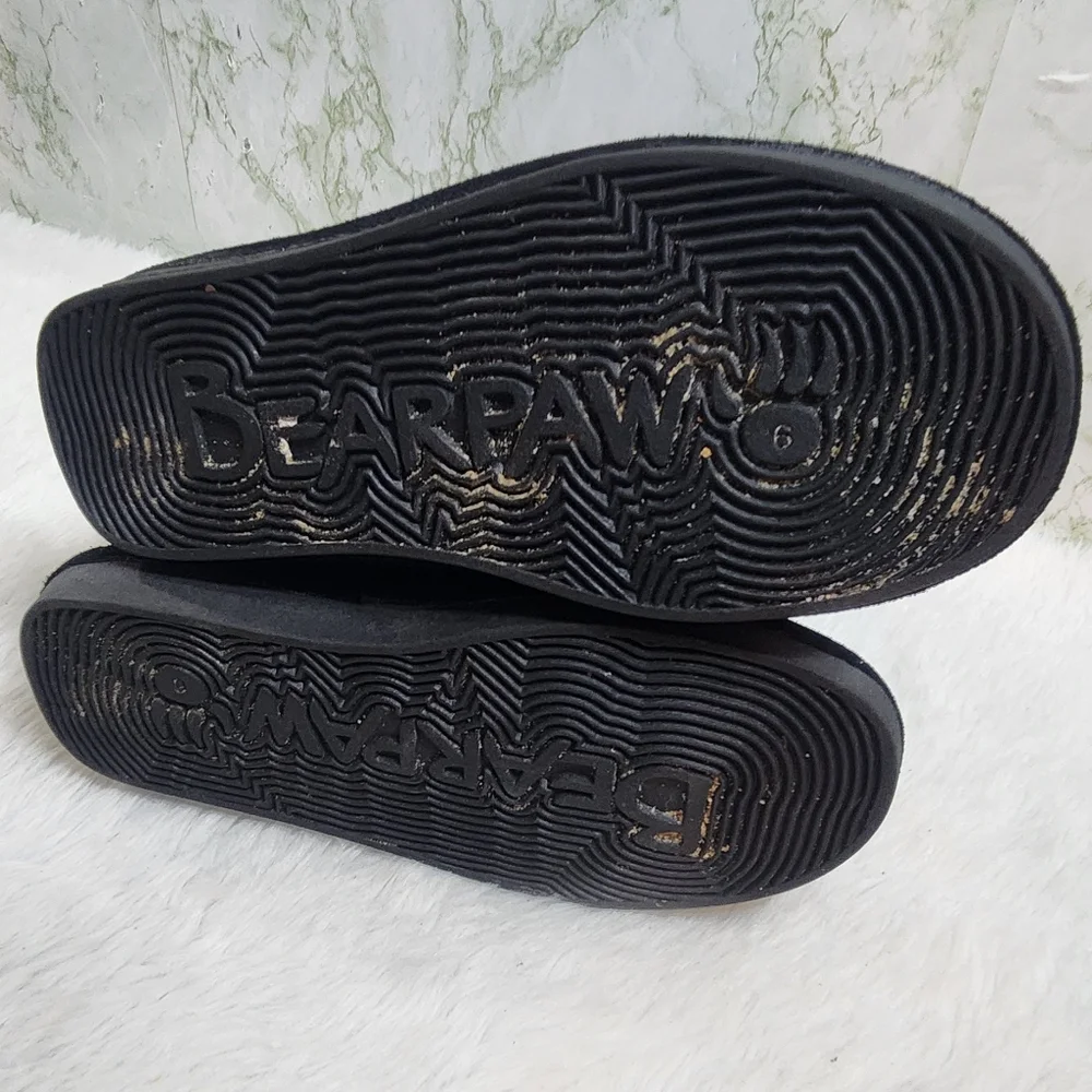 BEARPAW EVA Black Suede Boots